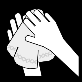dry hands / hands: dry